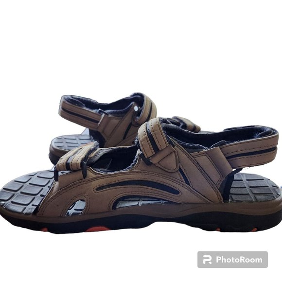 Ozark Trail Sandals Brown Size 11 Hobbs VI Hook And Loop Closure EUC - Picture 7 of 11